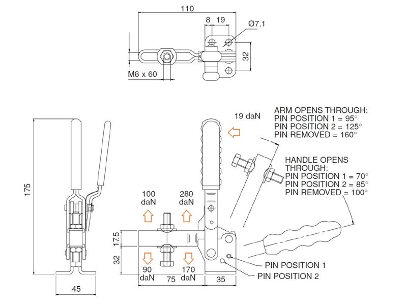 V250/2BBLC Vertical Positive Locking Clamps Locking Clamps Manual